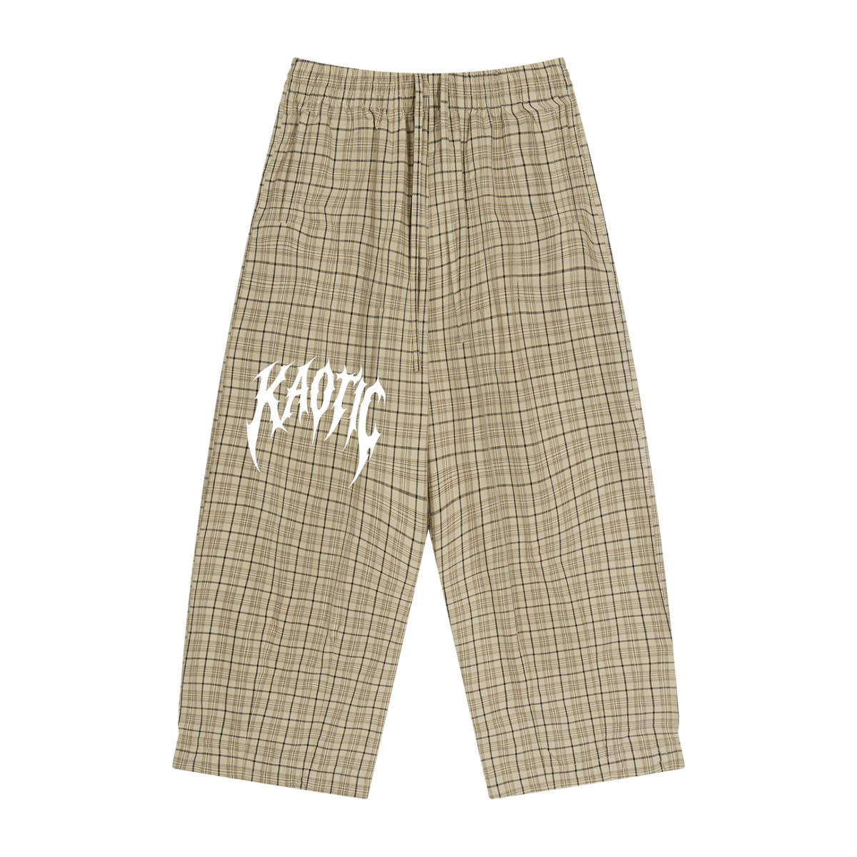 Kaotic Plaid Wide Leg Pants