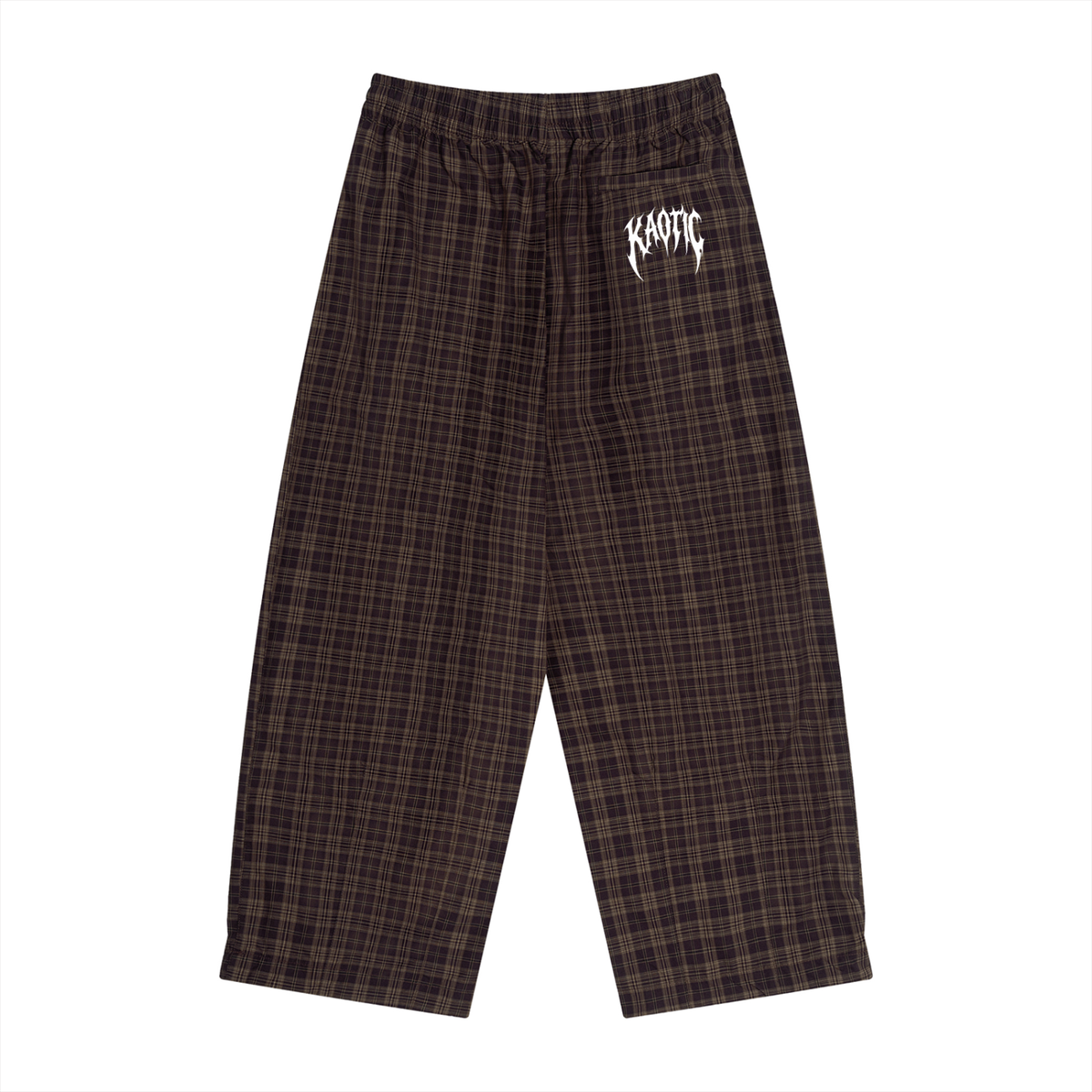 Kaotic Plaid Wide Leg Pants