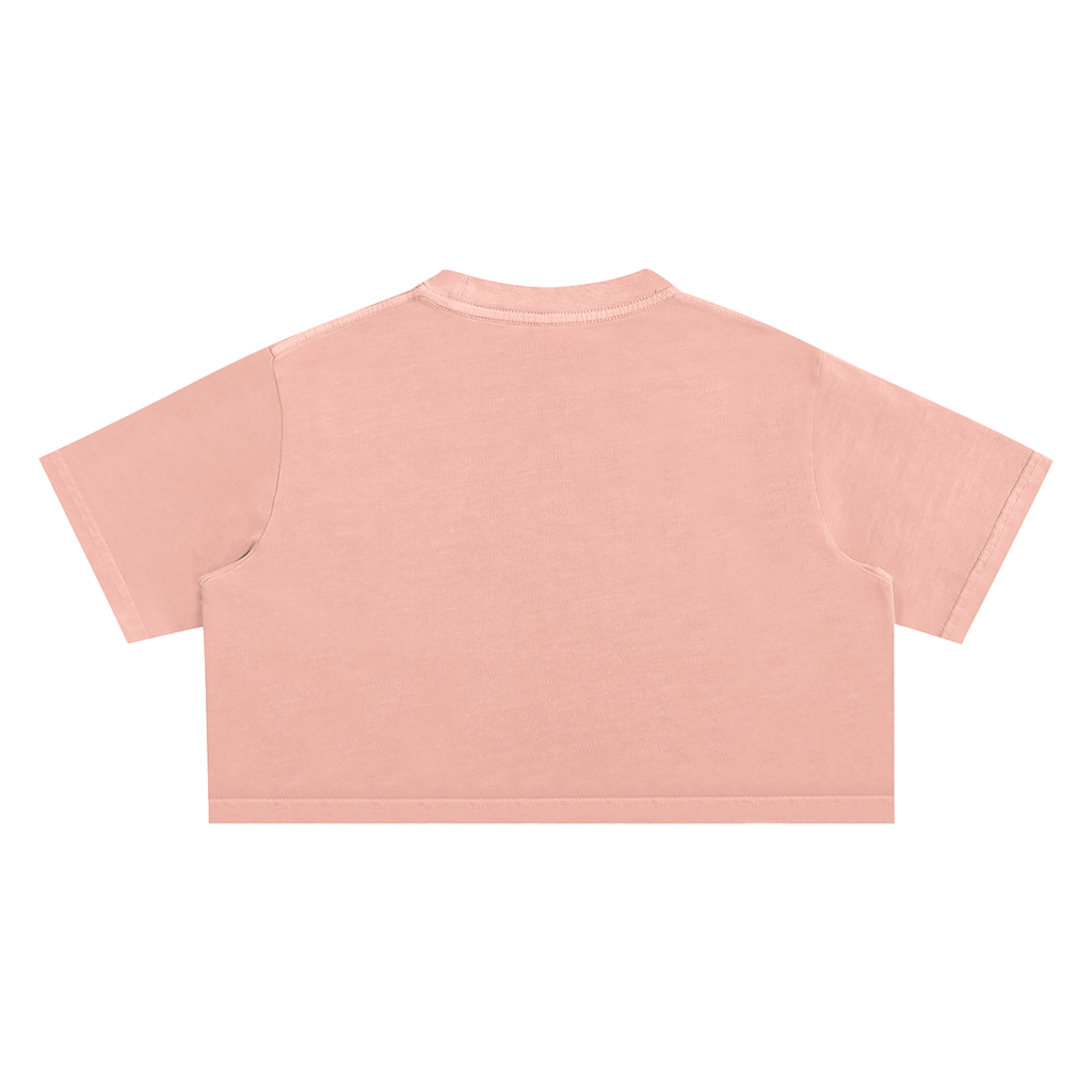 KAOTIC SNOW WASHED CROP TOP