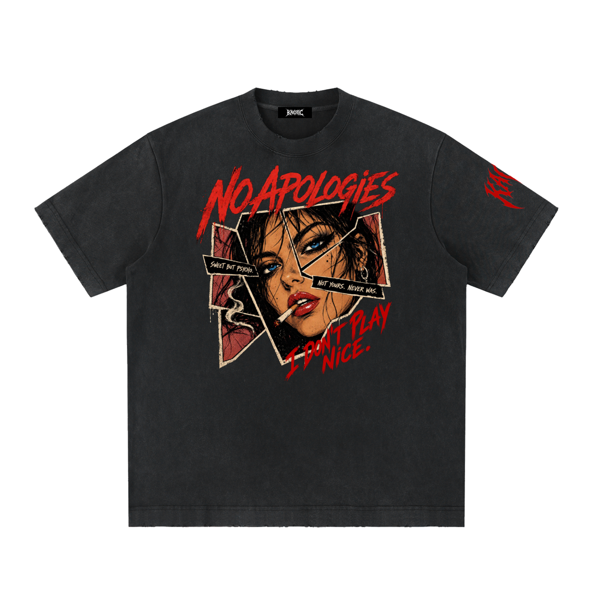 NO APOLOGIES T-SHIRT