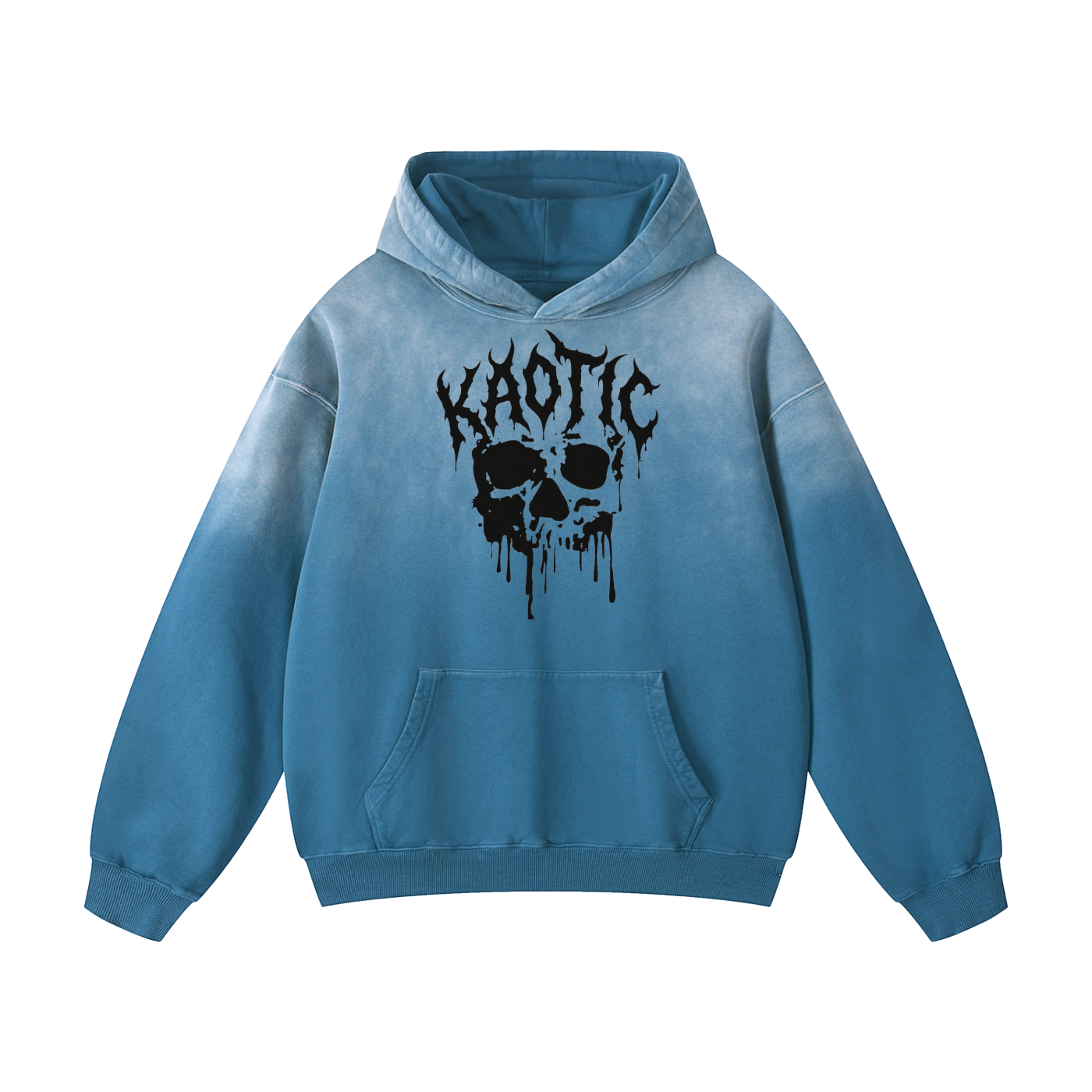 KAOTIC DRIPPING SKULL HOODIE