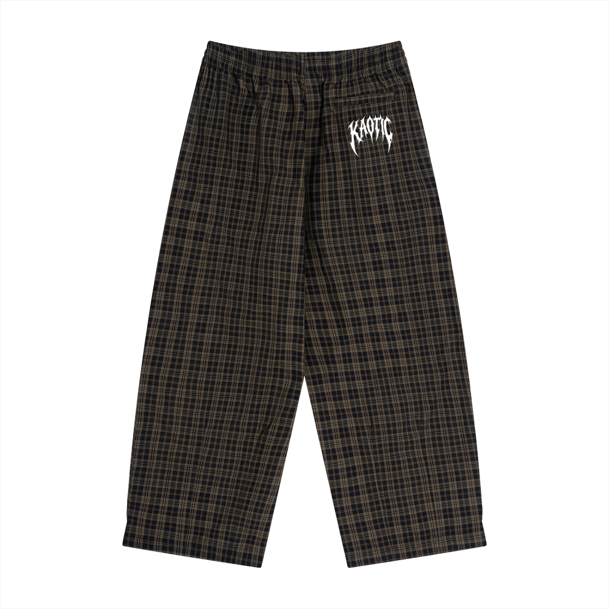 Kaotic Plaid Wide Leg Pants
