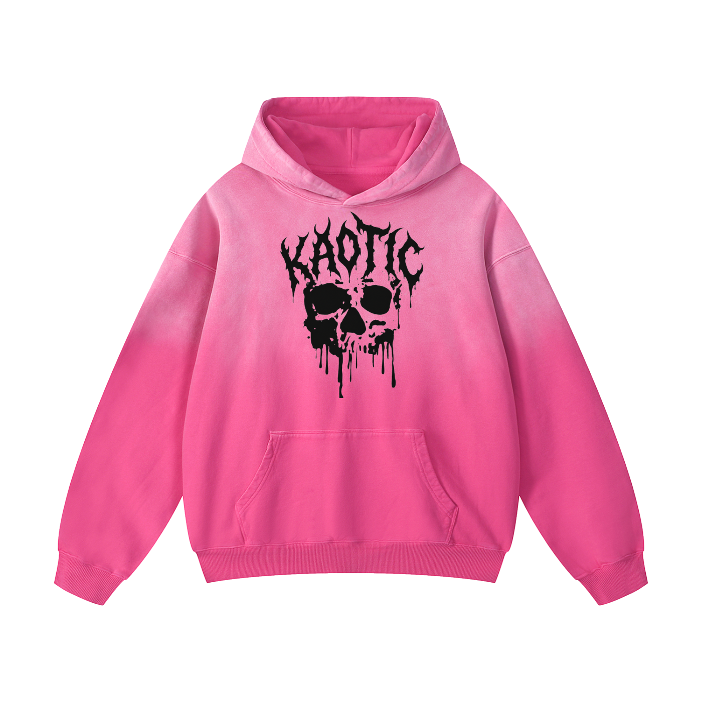 KAOTIC DRIPPING SKULL HOODIE