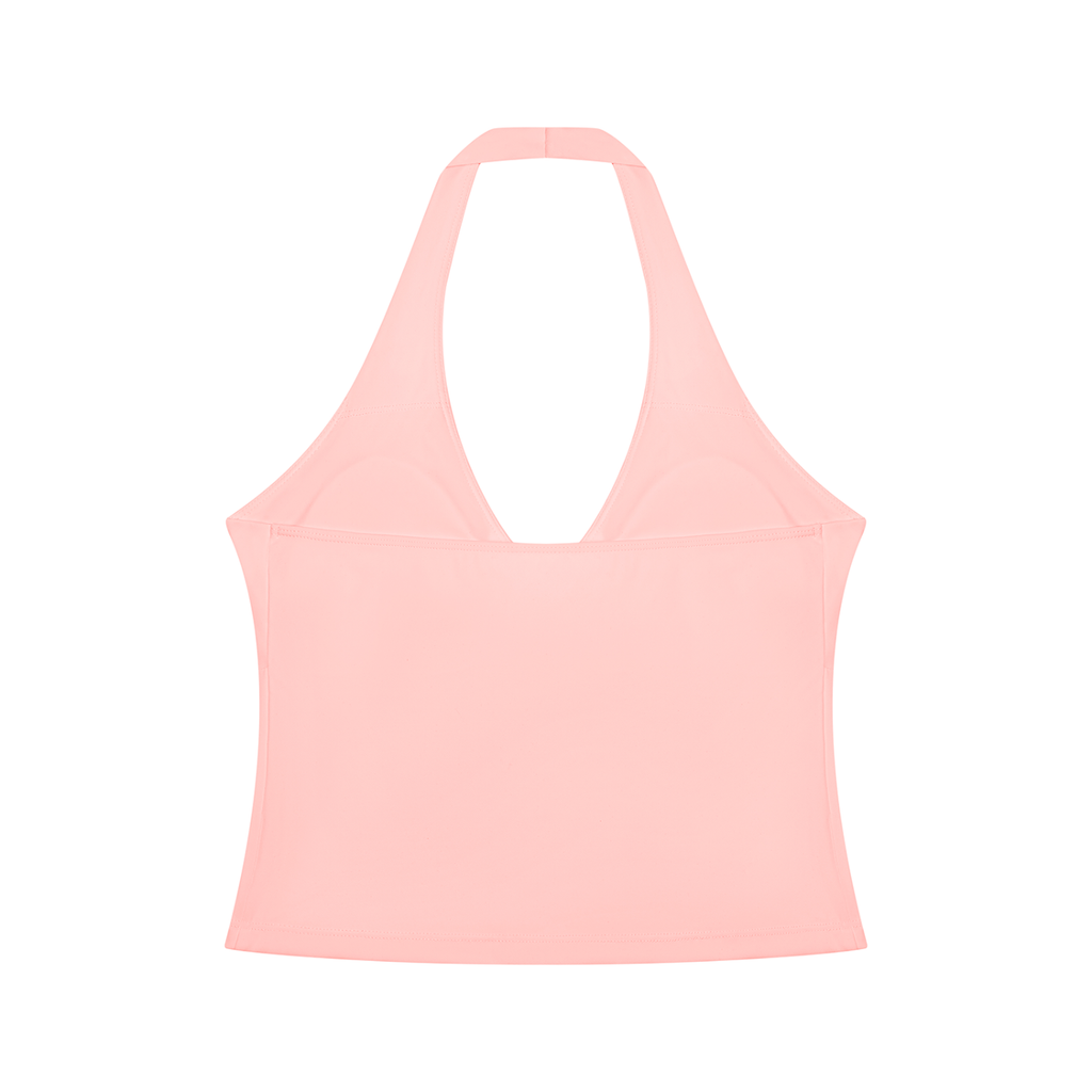 Kaotic Women’s Ruched Halter Yoga Tank Top